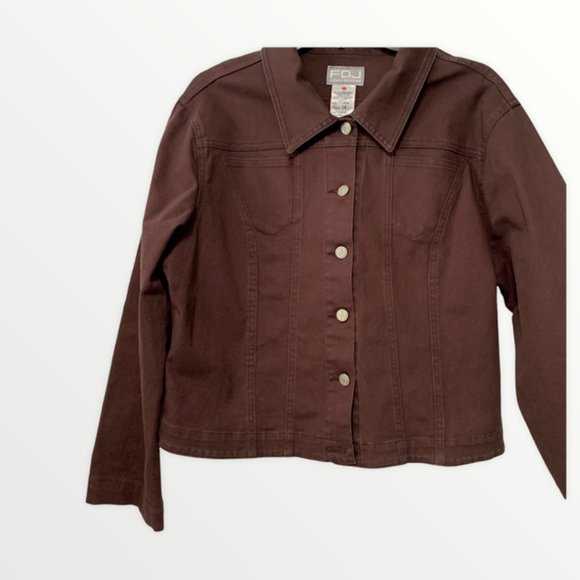 French Dressing Jackets & Blazers - French Dressing Jacket (FDJ) Brown sz 14